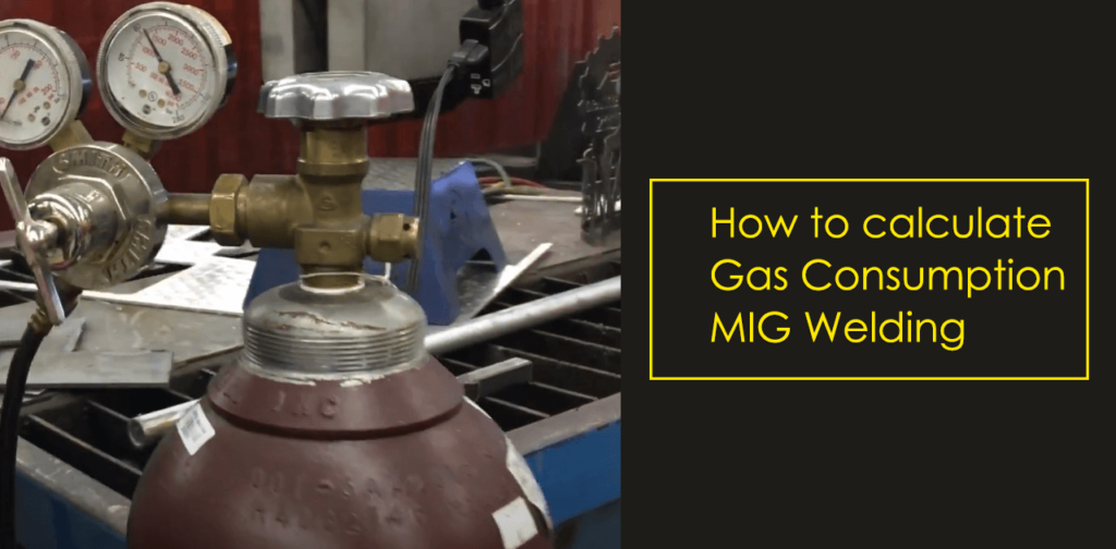 How to calculate the gas consumption in MIG welding