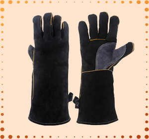 KIM YUAN Heat & Fire-Resistant Welding Leather Gloves